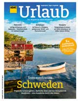 Cover des ADAC Urlaubs-Magazins, Ausgabe 4/2020 ,mit inspirierenden Reisefotos Schweden.
