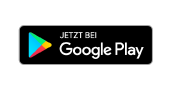Google Play Logo mit Text "Jetzt bei Google Play", schwarzer Hintergrund, bunte Play-Symbol.