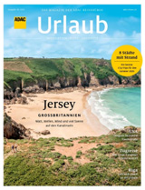 Cover des ADAC Urlaubs-Magazins, Ausgabe 2/2025 - Jersy -Großbritannien