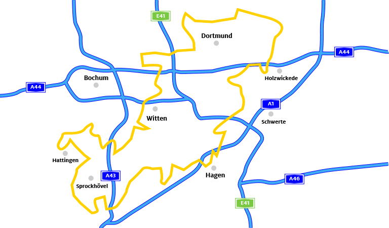Cabrio Tour durch das südliche Ruhrgebiet
