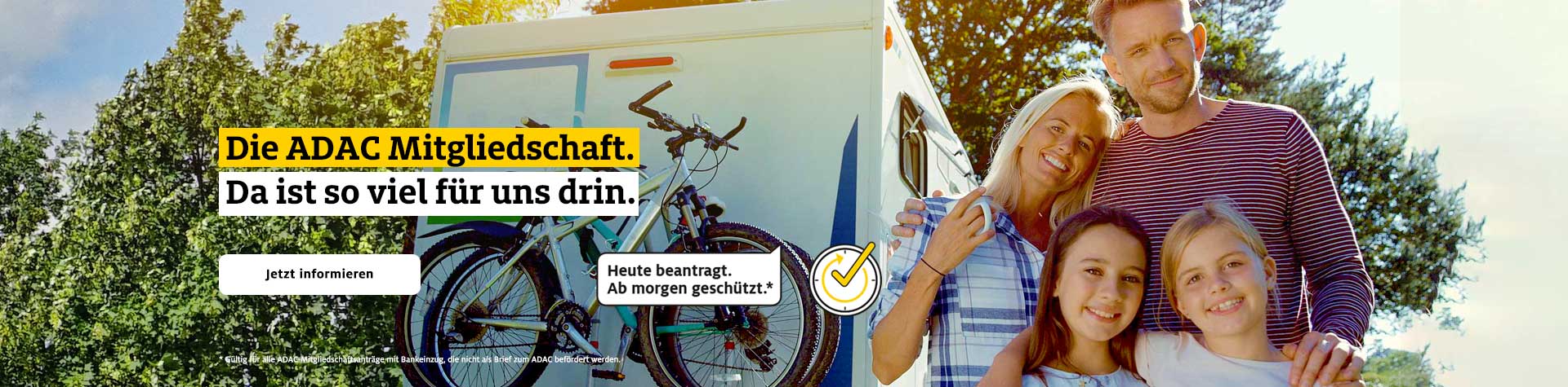 ADAC Mitgliedschaft - Da ist so viel für uns drin.